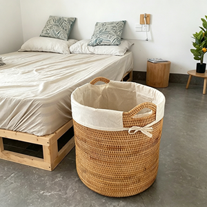 <span class=keywords><strong>Cesto</strong></span> portaoggetti da scrivania moderno multifunzione in rattan intrecciato a mano, per biancheria intima, CD, oggetti vari, tavolino da caffè, bagno - Vendita all'ingrosso - Product Image 2