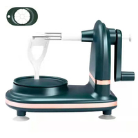 Outils de cuisine rotatifs manuels, éplucheur de pommes de terre et de pommes, éplucheur d'orange multifonction en acier inoxydable