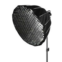Boîte à lumière parabolique profonde de 90 cm à montage Bowens, noire et argentée, pour studio photo et éclairage vidéo flash