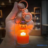 Lampu Malam Horor Halloween Baru, Gantungan Kunci, Hadiah Festival, Liontin Tas, Gantungan Kunci Mobil
