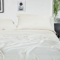 Vente en gros Canada 100% Tissu de bambou Literie douce Housse de couette Cal King Ensemble de draps