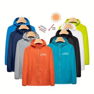 เสื้อแจ็คเก็ตกันแดดแบบมีฮู้ดน้ำหนักเบาสำหรับผู้ชาย UPF 50+ กันแดด กันลม สำหรับกิจกรรมกลางแจ้ง แห้งเร็ว ระบายอากาศได้ดี - Product Image 4