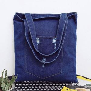 Bolsa de Compras de Lona Reutilizable al por Mayor, Nueva, de Moda, Tipo Tote de Hombro, de Gran Capacidad, con Cremallera - Product Image 4