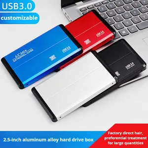 USB 3.0 aluminium eksternal SSD & HDD kandang 2.5 inci SATA casing untuk Hard Drive ramping & tahan lama desain