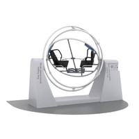 Équipement d'amusement à anneau roulant tridimensionnel, équipement d'entraînement anti-vertige pour musées scientifiques populaires, intérieur/extérieur