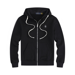 Cardigan con Cappuccio da Uomo in Pile di Poliestere 350gsm di Alta Qualità per Autunno e Inverno, con Cerniera e Micro Etichetta Ricamata # RL-JW01 - Product Image 5