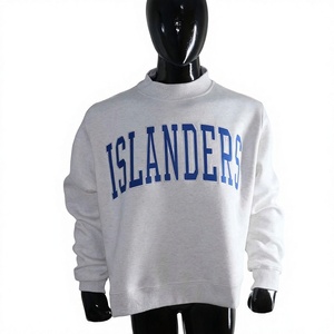 Sudadera de Cuello Redondo para Mujer, Color Gris Azulado, con Estampado de Letras, 100% Algodón, Tejido de Punto, Corte Regular, Estilo Casual para Otoño - Product Image 1
