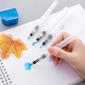 Pinceaux professionnels rechargeables avec réservoir d'eau, 6 pièces, stylo à réservoir d'eau pour le dessin, la peinture, la calligraphie, fournitures artistiques - Product Image 4