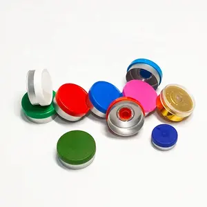 20Mm Medische Aluminium Plastic Crimp Flip Top Seals Voor Injectie Flacon Cap