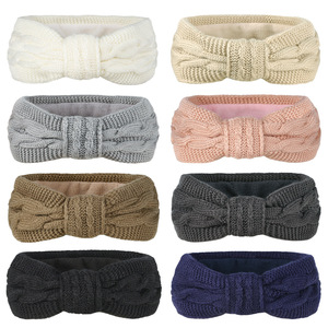 Diadema <span class=keywords><strong>el</strong></span>ástica suave <span class=keywords><strong>de</strong></span> punto <span class=keywords><strong>para</strong></span> invierno <span class=keywords><strong>para</strong></span> mujer, diadema con forro <span class=keywords><strong>de</strong></span> <span class=keywords><strong>lana</strong></span> y piel, diademas gruesas y <span class=keywords><strong>el</strong></span>ásticas <span class=keywords><strong>para</strong></span> calentar las orejas, venta al por mayor - Product Image 5