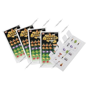 Pull Tab Free Design Coated Paper Digital Printing Ticket Size logo Winning Rate Custom Pull Tabs <b>Gambling</b> Tickets - Product Image 1