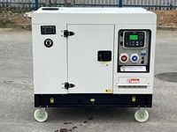 Générateurs diesel silencieux numériques intelligents portables de 10 kW et 15 kW avec roues mobiles, générateur diesel super silencieux, générateur sur remorque