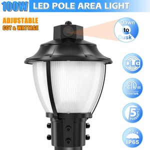 Lámparas de Poste LED para Exteriores, Resistentes al Agua IP65, Alimentación CA, Encendido/Apagado Automático, para Jardín, Patio, Césped, Camino y Entrada de Vehículos - Product Image 3