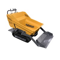Mini-dumper sur chenilles en caoutchouc HDL YH-500, capacité 500 kg, pour le transport de matériaux de construction