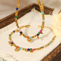 Bracelet en pierre naturelle Bowei plaqué or 18 carats, inspiré d'Instagram, bijoux polyvalents de style européen et américain