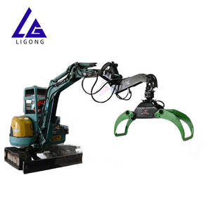 Graafmachine <span class=keywords><strong>Log</strong></span> Grijper 3-5ton Hout Grabber Bosbouw Gehechtheid Met Motor Ligong Merk Ce Gecertificeerde China Fabriek - Product Image 2