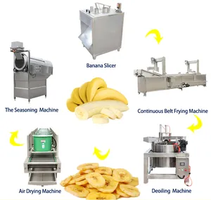 Ultron Yam Yuca Banana Chips Industrial Automatic Production Line Frying Processing Plant Plantain Chips Making Machine