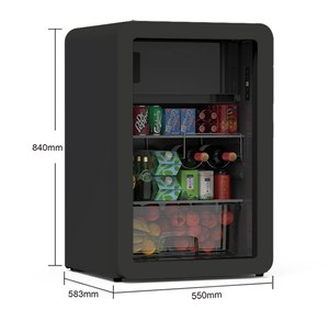 Mini-réfrigérateur à double température YINZHENG 112L avec vitrine, contrôle numérique LED, porte vitrée, refroidissement direct et silencieux - Product Image 4
