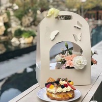 Nouveau panier à fleurs créatif pour la Saint-Valentin, panier à fleurs fait main, boîte d'emballage pour arrangement floral DIY, boîte à gâteau