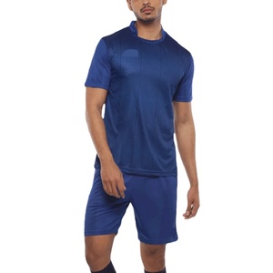 Custom Men's Football Jersey Summer 100% Polyester Lightweight Quick Dry Breathable Half Sleeve Stand Collar Custom Team <b>Name</b> - Product Image 1