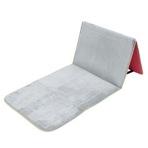 Islamic Foldable Prayer <b>Mat</b> for <b>Muslims</b> with Comfortable Backrest for Travel Use - Product Image 3