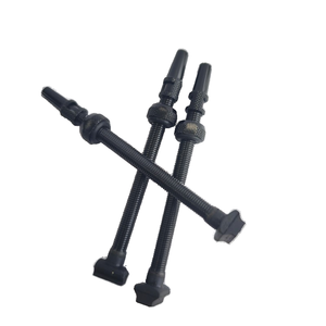 Válvula Presta sin cámara de 80mm de alta calidad, accesorios de bicicleta de aleación de aluminio negro fabricados en EE. UU. - Product Image 4