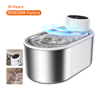 Bebedero Automático Portátil Moderno de Acero Inoxidable de 101oz/3L para Gatos, Venta al Por Mayor