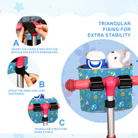Sac de panier de vélo et de scooter à cadre avant durable imperméable pour enfants sac de guidon de vélo en tissu pour garçons filles