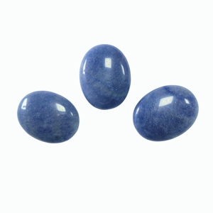 Pierre de palmier ovale en aventurine bleue, polie, en cristal naturel, pour la main, ornement de poche, artisanat, vente en gros du fabricant - Product Image 4