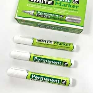 Marcadores Permanentes de Punta Redonda de Color Blanco al por Mayor de Fábrica, Tinta de Pigmento de Venta Caliente, Bolígrafo de Dibujo Resistente al Agua - Product Image 6