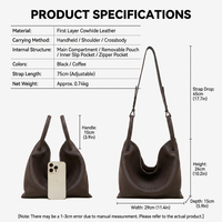 Sacs seau pour femmes en cuir véritable pleine fleur noir texturé litchi, compatibles OEM/ODM, pour le shopping décontracté