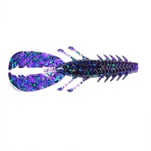Leurre de pêche aux crevettes à paillettes du fabricant d'origine, griffes flexibles, vibration naturelle, matériel de pêche en eau douce - Product Image 6