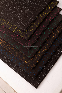 Dalles de sol en <span class=keywords><strong>caoutchouc</strong></span> EPDM haute densité amortissantes colorées Ningshuo NSRT0440 pour crossfit en salle, 500x500 mm, rouleaux de sol, <span class=keywords><strong>tapis</strong></span> de gym - Product Image 4