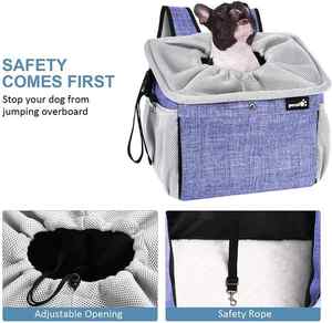 <span class=keywords><strong>Panier</strong></span> pliable multifonctionnel <span class=keywords><strong>pour</strong></span> <span class=keywords><strong>vélo</strong></span> Pliable Pet Cat Dog Carrier Front Removable - Product Image 4