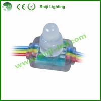 Lampu Pixel LED RGB Addressable 12mm Persegi SJ-2618-DMX IP66 50pcs/Rantai Modul Pixel LED Luar Ruangan PVC Taman Hiburan Liburan