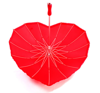 Parapluie de couleur changeante en forme de coeur rouge violet grand parapluie en forme de coeur Logo personnalisé parapluie d'amour en forme de coeur rouge