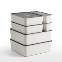Petite boîte de rangement en plastique à compartiments, pour sous-vêtements, chaussettes, organisation de la maison, organiseur de tiroir de garde-robe, bac de rangement, boîte de rangement