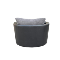 Fauteuil pivotant confortable et moderne à une place, de forme ronde, pour une utilisation durable