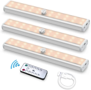 LED Under Cabinet Lighting <strong>Motion</strong> <strong>Sensor</strong> <strong>Light</strong> USB Rechargeable Smart Night Lamp Wireless Magnetic Wall Kitchen Under Closet - Product Image 2