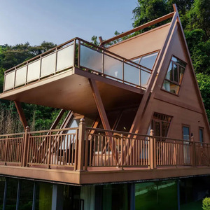 Terraza con Techo Triangular de Aluminio para el Hogar, Vidrio Templado, Diseño Contemporáneo, Anticorrosión, Uso en Exteriores - Product Image 1
