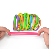Bande élastique colorée en caoutchouc TPR, écologique, non toxique, découpable, diamètre 32 mm, pour personnalisation de journaux