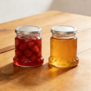 Bocaux en verre de qualité alimentaire avec couvercle pour le stockage de collations, bonbons et biscuits personnalisés - Product Image 1