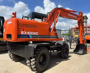 Mini pelleteuse hydraulique sur chenilles Hitachi EX100WD 10 tonnes Isuzu Engine Sale ZX60 EX60 ZX55 ZX70 Pelleteuse de taille moyenne - Product Image 3