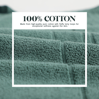 Ensemble de serviettes en coton pur éponge multicolores pour salle de bain, douces et absorbantes, pour hôtel, spa, usage domestique, vente en gros pour la famille