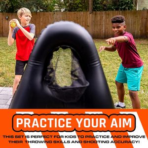 <span class=keywords><strong>Cible</strong></span> de football gonflable Proshot pour enfants, personnalisable, vente en gros directe usine - Ensemble de jeu Blaster pop-up sur pied de 50 pouces - Product Image 3