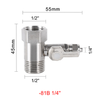 Robinet à bille de haute qualité à trois liaisons directes, adaptateur, distributeur de salle de bain, diviseur, robinet de cuisine