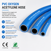 Tuyau de découpe de gaz haute pression 20 bars en PVC épaissi, double tube, triple couche, double fil, pour oxygène et acétylène