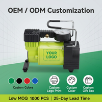 12V DC Car & MPV Tire Inflator with Tire Pressure Monitor & Pointer Gauge Portable Air Compressor for Rapid Inflation