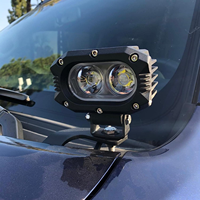 Support pour éclairage de fossé à 4 pistes Supports de montage pour capot à LED Compatible avec Toyota 4Runner 2010 +.