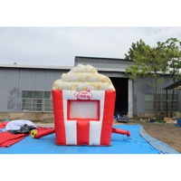 Cabine de pop-corn gonflable extérieure mobile Tente de stand de pop-corn gonflable personnalisée pour la publicité château gonflable enfants adultes